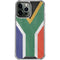 South Africa Flag Distressed iPhone 14 Pro Max Clear Case